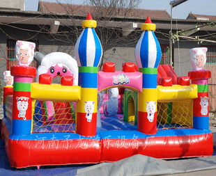充氣玩具-項(xiàng)城氣模玩具廠供應(yīng)喜洋洋樂園 充氣蹦床 氣模玩具充氣大滑梯-充氣玩具盡.
